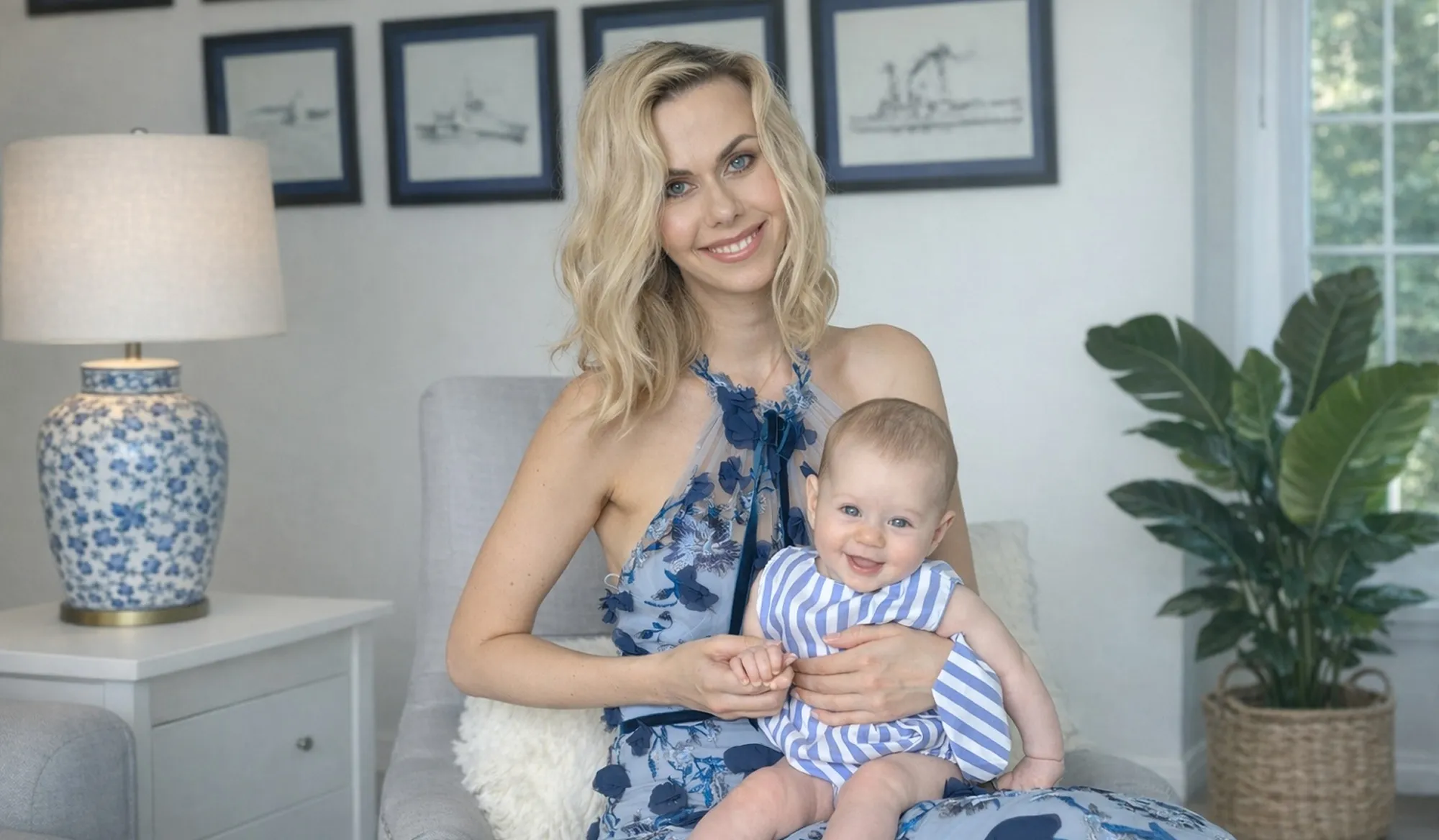 Zhanna with baby
